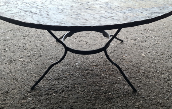 Image 1 of Mid-Century Schiefertisch - Couchtisch '70