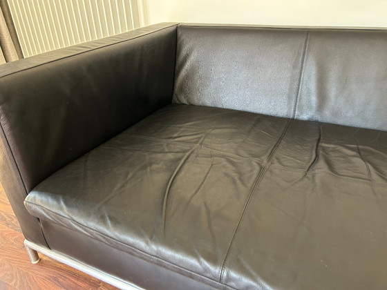 B&B Italia George – Antonio Citterio - 3 Zit Sofa (2005) In Uitzonderlijk Mooie Staat incl. Lederen Kussen (photo 4 of 8)