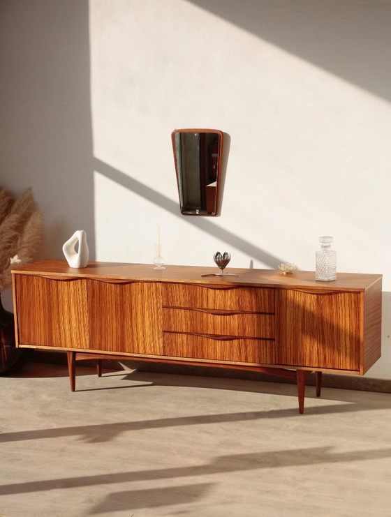 Image 1 of Credenza vintage in teak e zebrano – Elliots of Newbury, anni '60