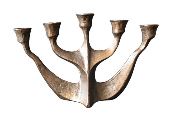 Image 1 of Bronze candlestick 5 arm by Horst Dalbeck, 1960