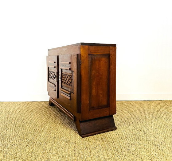 Image 1 of Credenza bassa in rovere Art Déco, Francia, 1940