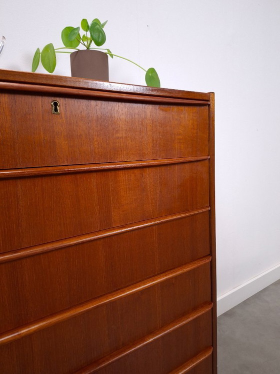 Image 1 of Teak chest of drawers from Denmark with 6 drawers