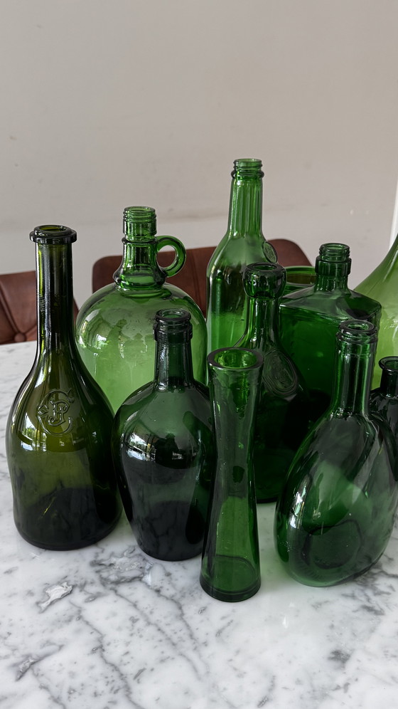 Image 1 of 13 Green Glass Eye-Catchers