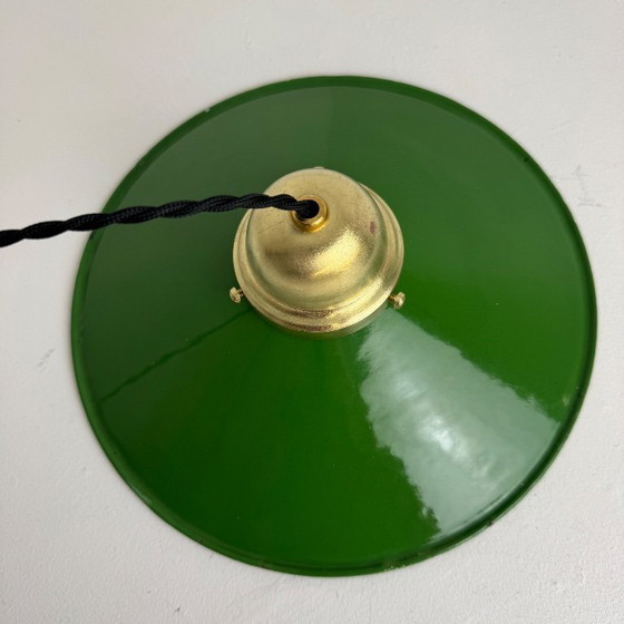 Image 1 of PAAR ANTIEKE GEËMAILLEERDE STUDIO-HANGERS