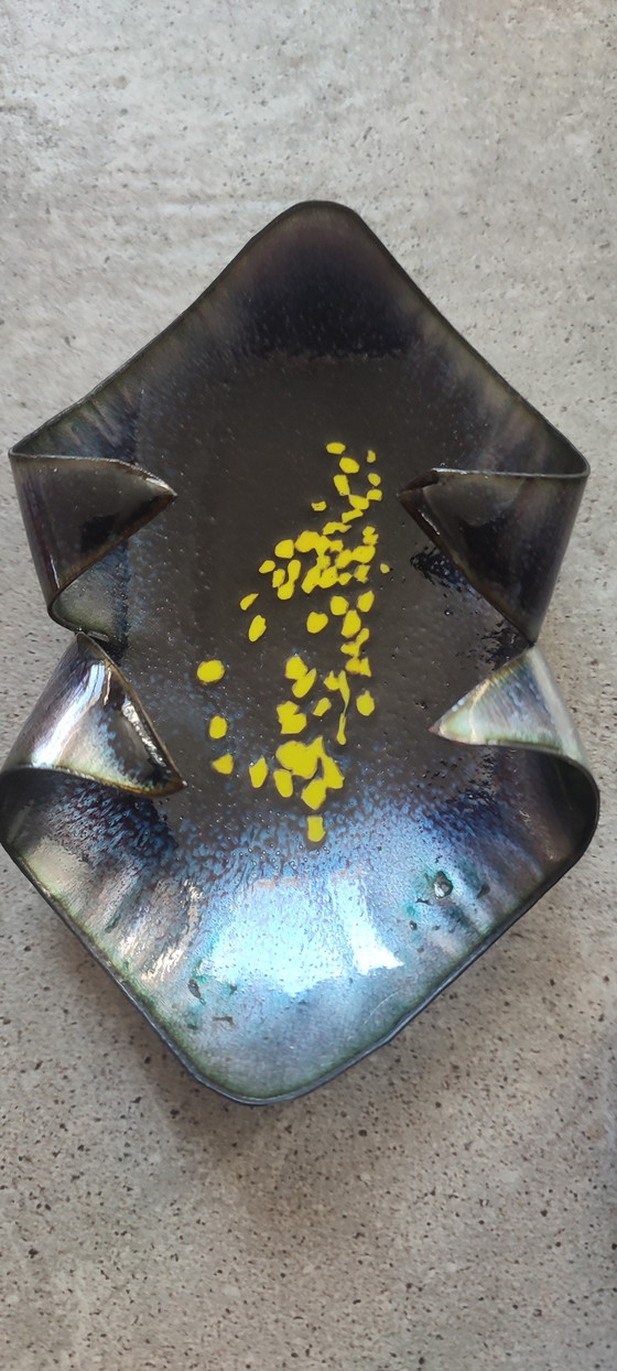 Image 1 of X5 Smaltato Rame Snuisterijbakje, Italië, jaren 60-70