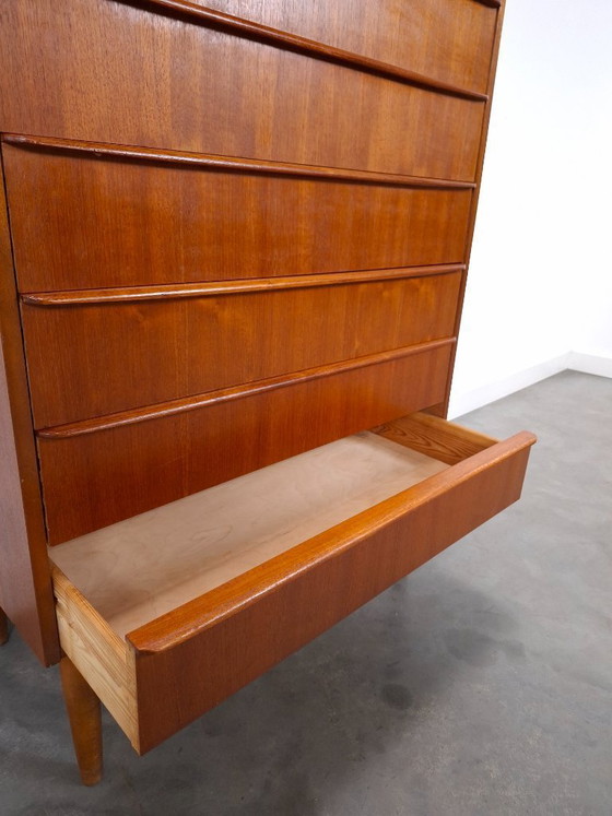 Image 1 of Teak chest of drawers from Denmark with 6 drawers