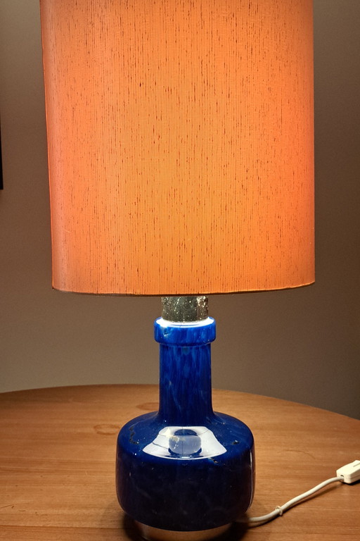 Vintage Floor Lamp with Glass Base – Retro 70s Style