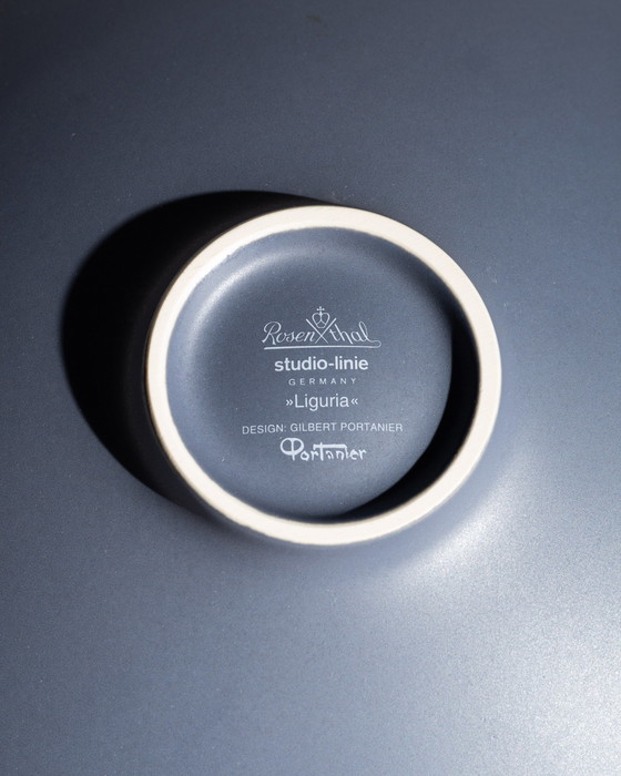 Image 1 of Gilbert Portanier Rosenthal Liguria Wall Plate Bowl Porcelain Modernism 1970s 