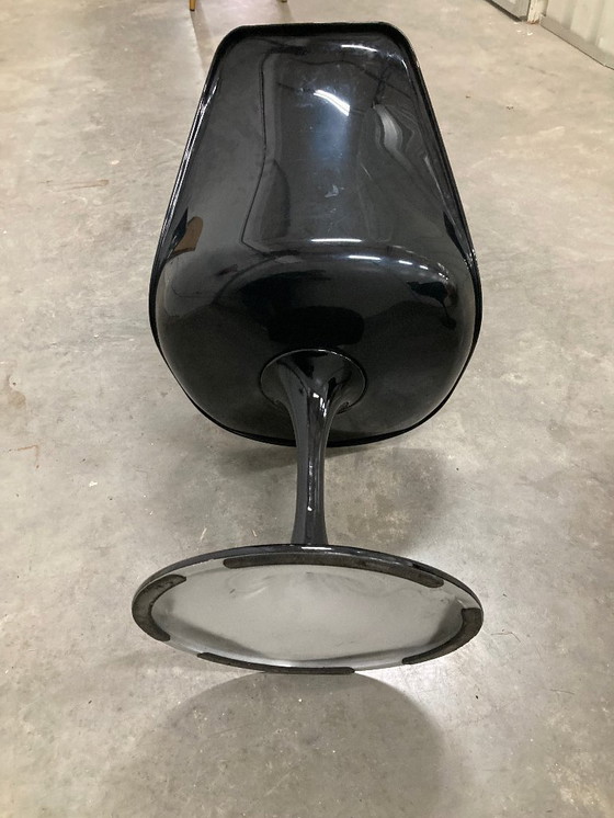 Image 1 of 2 replica Saarinen Tulip chair black dining chair