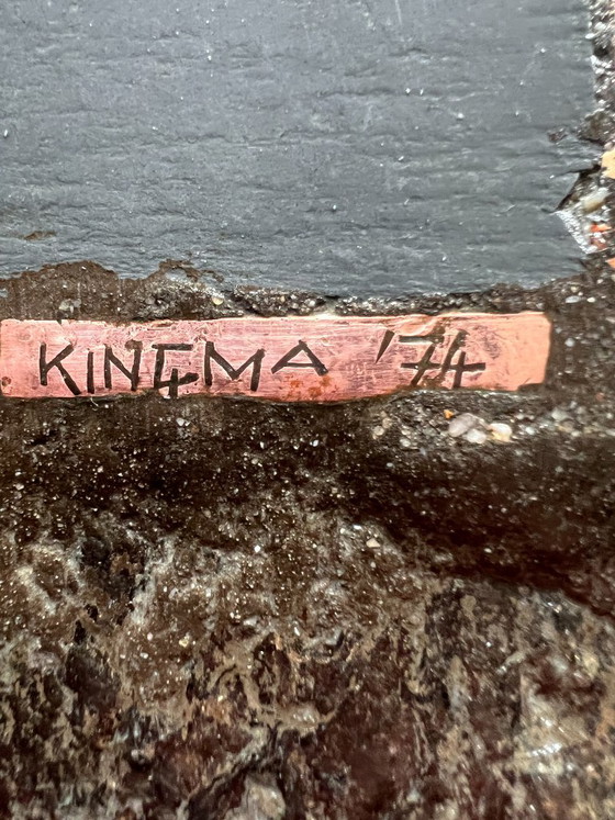 Originele gesigneerde Paul Kingma tafel – Salontafels, Stone, Wood (photo 4 of 6)