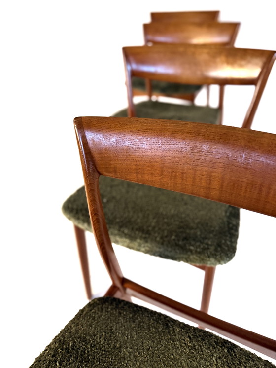 Image 1 of 4x restored dining room chair, Viborg Stolefabrik '60