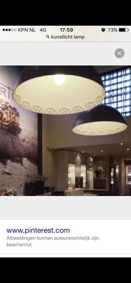 Künstliches Licht Cup 100 Pendelleuchte Flos Skygarden