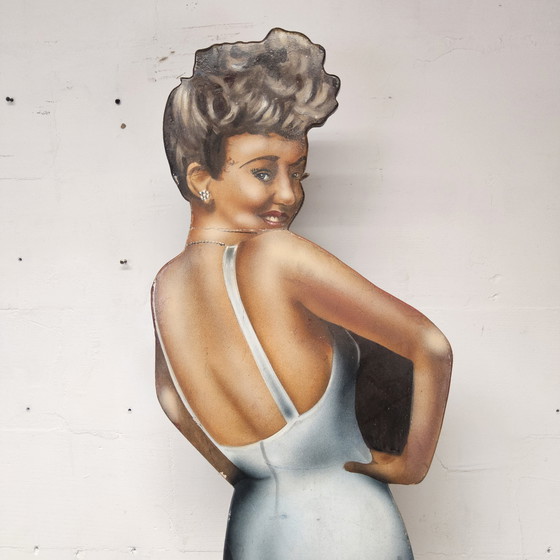 Image 1 of Signe fait à la main grandeur nature Betty Davis / Découpage / Figurine