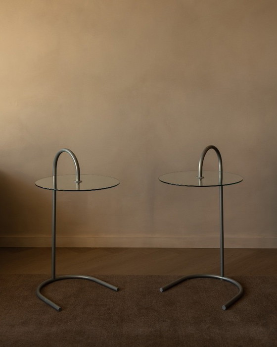 Image 1 of Set van 2 vintage IKEA "RY" bijzettafels - Tord Björklund - jaren 80/90