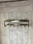 Garderobe aus Edelstahl aus den 80er Jahren