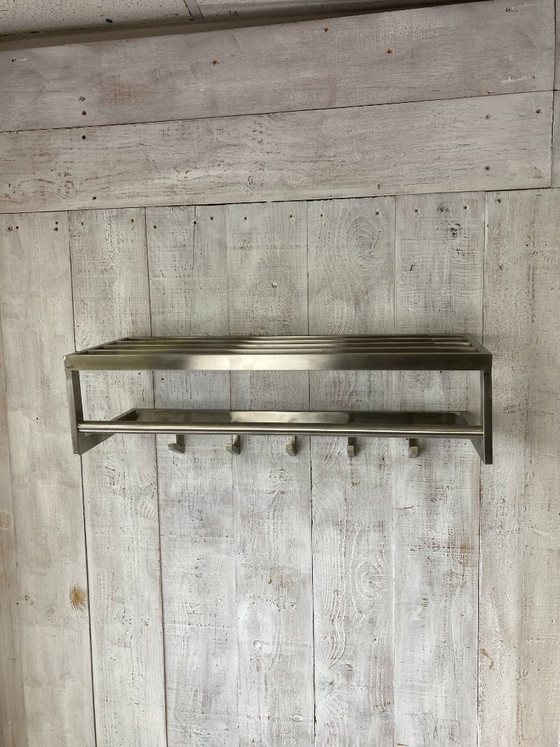 Image 1 of Porte-manteaux inox 80's