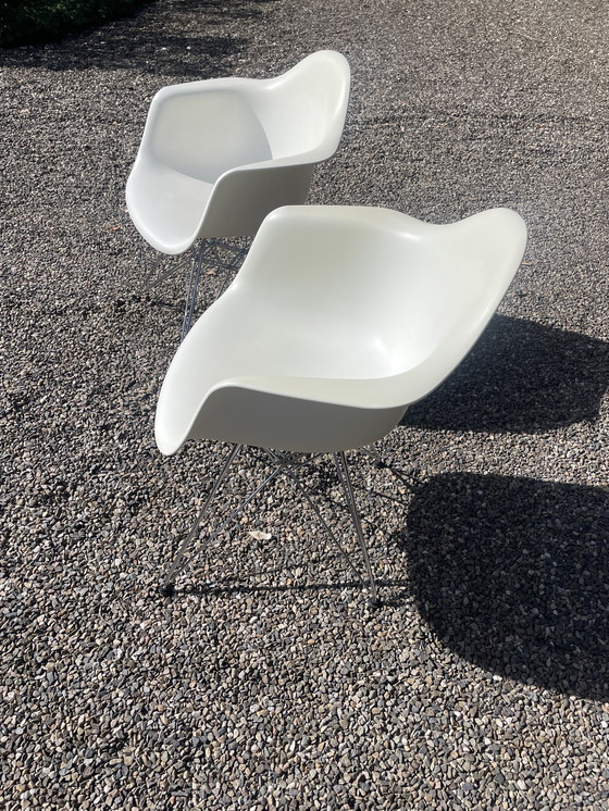 Image 1 of Eetkamerstoel DAR chroom onderstel cotone bianco