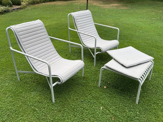 Set da giardino con salotto a palizzata Hay – Set da salotto, Metal (photo 8 of 8)