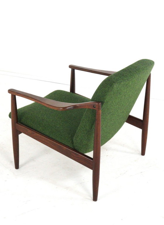 Image 1 of Hartmut Lohmeyer voor Wilkahn fauteuil vintage gestoffeerd