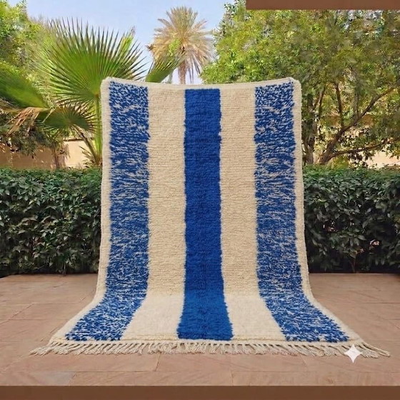 Tappeto berbero in lana naturale autentica blu 2/3 m – Alberto Bazzani, Tappeti (photo 3 of 6)