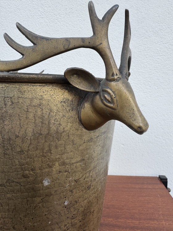 Image 1 of Antique champagne seal with stag heads
