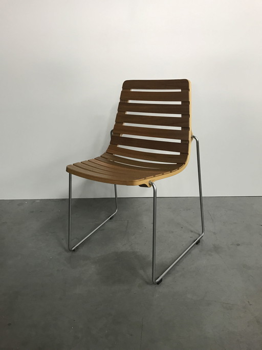 2x Globe and Norway Says Dock high chair by Espen Voll and Tore Borgerson