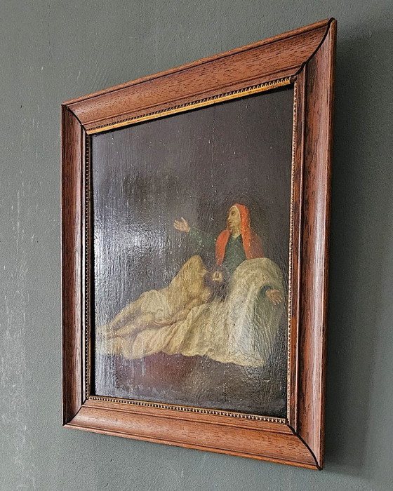 Image 1 of Old Painting Unknown Artist "The Lamentation of Christ"