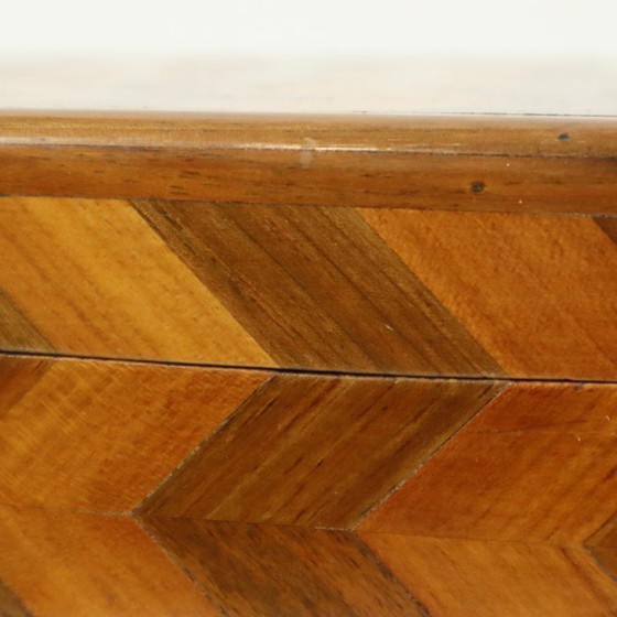 Image 1 of Schmuckkästchen aus Holz, Chevron-Muster, Art Deco