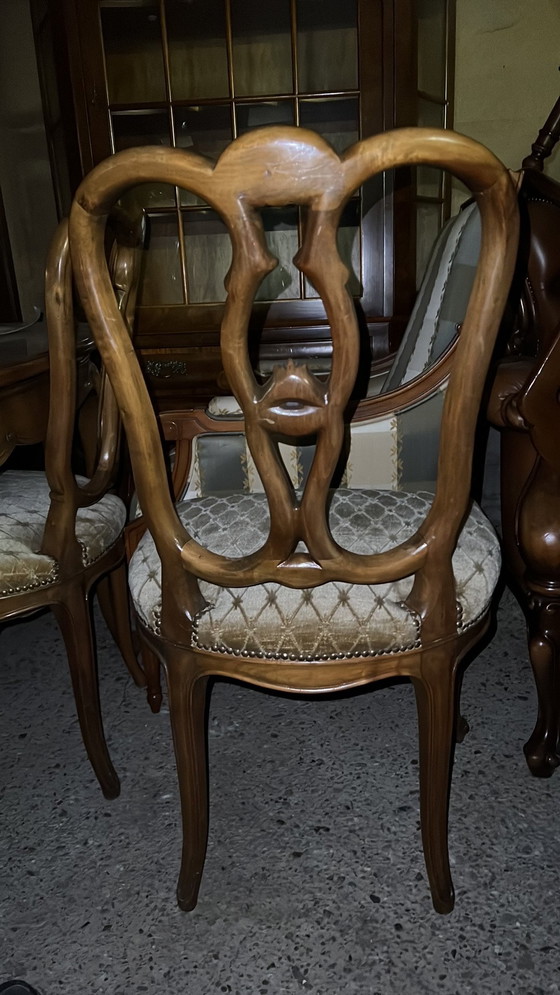 Image 1 of Chippendale eettafel con 6 pisos 