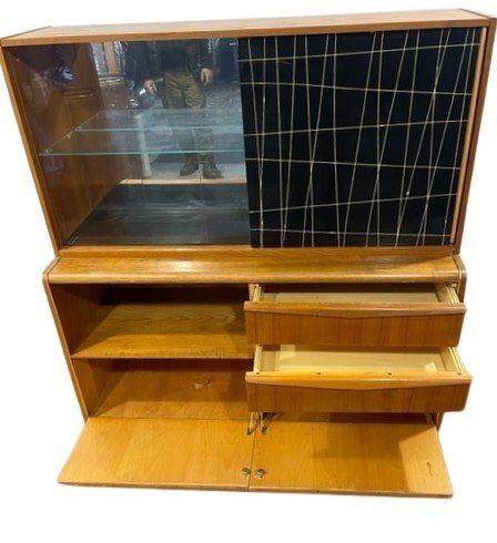 Image 1 of Vintage set Jitona dressoirs: bar/kast Boekenkast/vitrine