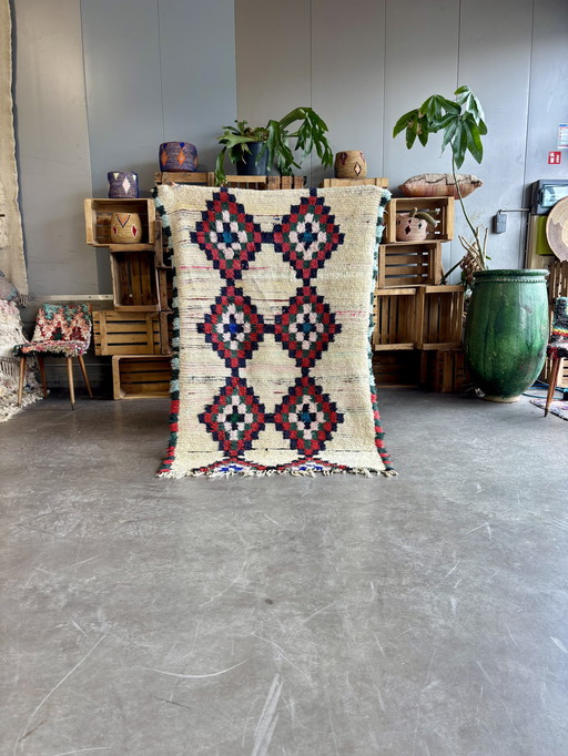 Marokkaans Vintage Berber Wollen Vloerkleed