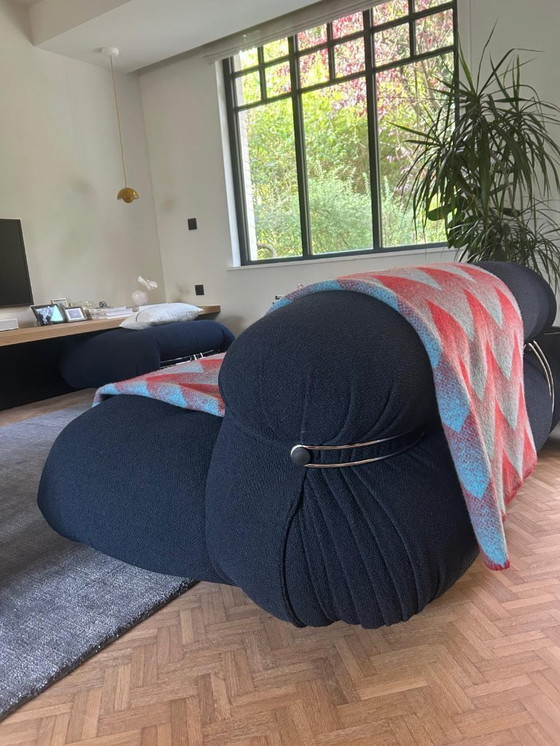 Image 1 of Soriana 2-seater with ottoman, new condition !