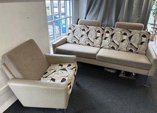 Elegante sofá Leolux + sillón