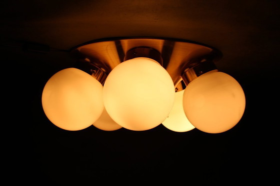 Image 1 of Par de lámparas empotradas de latón de mediados de siglo, década de 1970