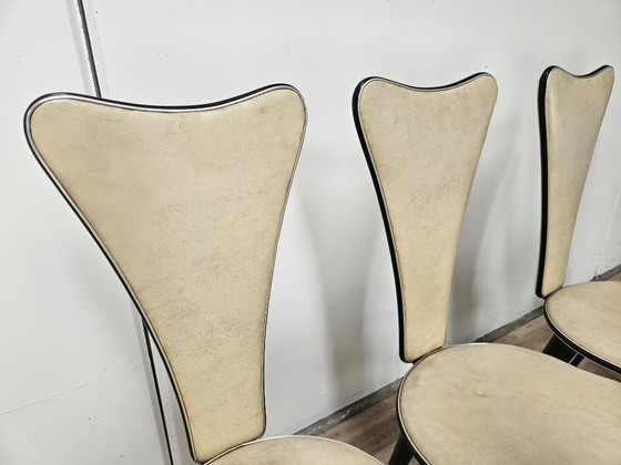 Set van zes mid-century moderne eetkamerstoelen van Umberto Mascagni – Wood (photo 6 of 16)