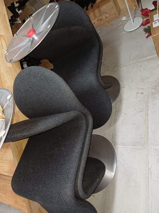 Image 1 of table zanotta elica and chairs verpan system 1 2 3