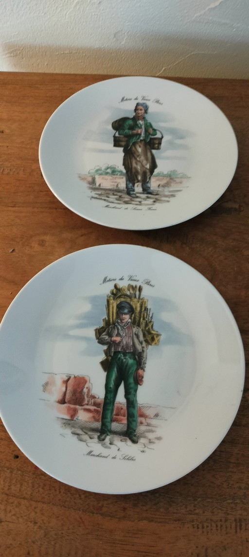 Juego de platos de porcelana Campos Elíseos París Francia