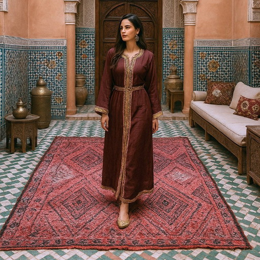 Beni Mguild Marokkaans Berber tapijt 365 x 195 Vintage