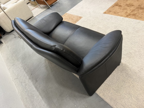 Leolux Catalpa 2-Seater Sofa Black Leather – 2 seaters (photo 4 of 7)