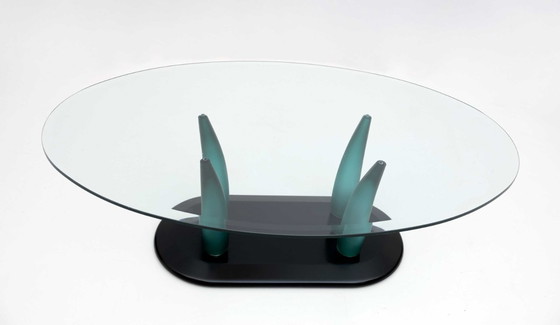 Image 1 of Vintage Italian Murano Glass Coffee Table by Seguso, 1989