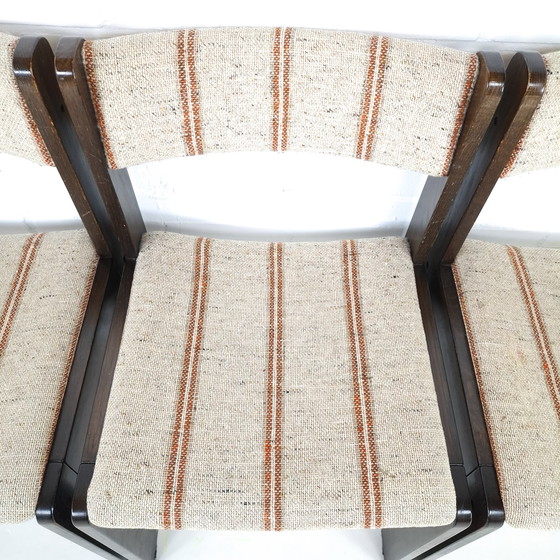 Image 1 of 4x vintage 70s Brutalist dining chairs