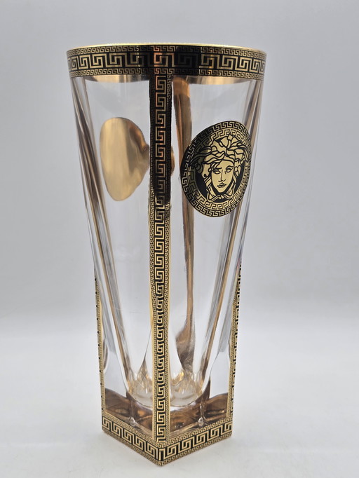 Thick-walled crystal vase "Medusa"