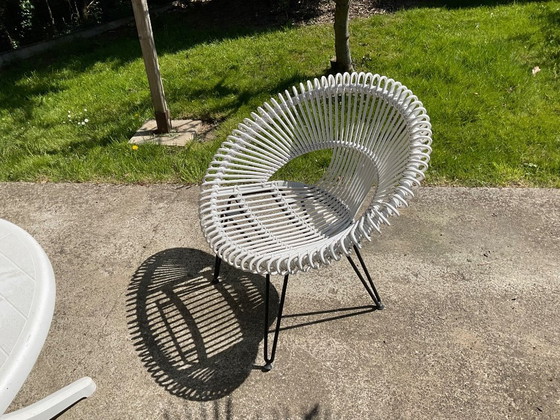 Image 1 of 4 sillones de ratán blanco Vincent Sheppard - para exteriores Roy lazy
