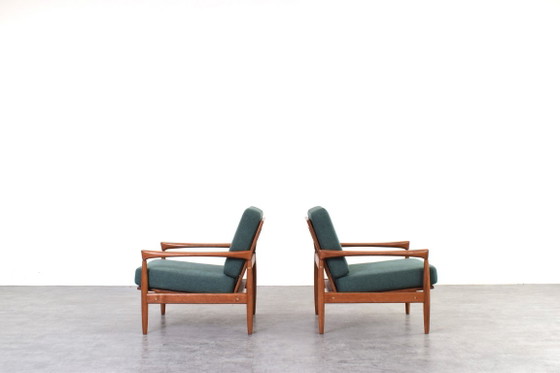 Mid-Century Kolding Lounge Chairs by Erik Wørts for IKEA, 1960s., Set of 2 – Armchairs, Textile, Wood (photo 4 of 16)