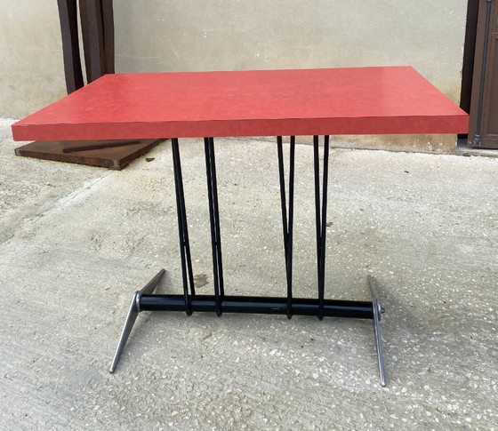 Image 1 of Jean Prouvé Ein Tisch vom Erfrischungsstand des Dancourt-les-Conflans Aero Club 1938