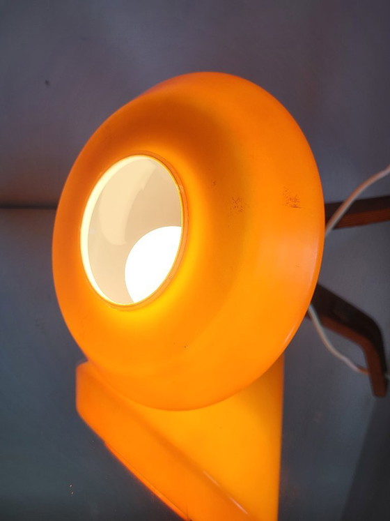 Image 1 of Lampada da parete vintage in vetro arancione, Philips NX118
