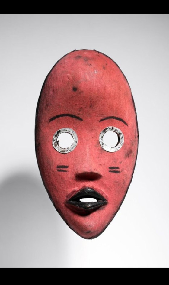 Maschera decorativa Dan - 26cm, Oggetti decorativi, Legno, Metallo, Nero (foto 2 di 6)