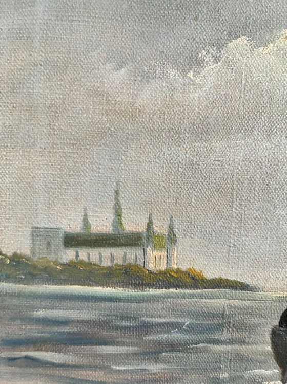Vintage Signed Sailing Ship Seascape Oil Painting – Paintings & Drawings, Canvas (photo 10 of 13)