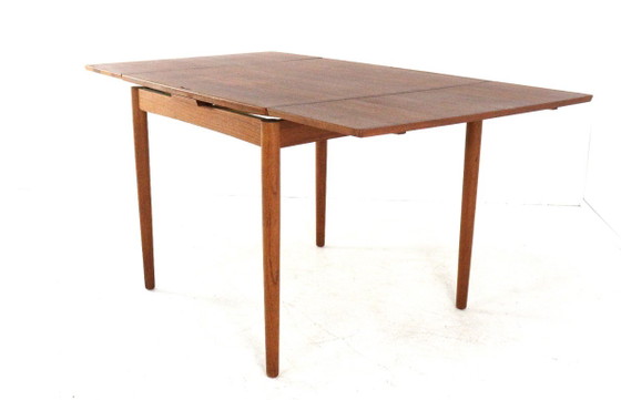 Tavolo da pranzo quadrato allungabile in teak Poul Hundevad, stile vintage danese. – Set da pranzo, Wood (photo 23 of 24)