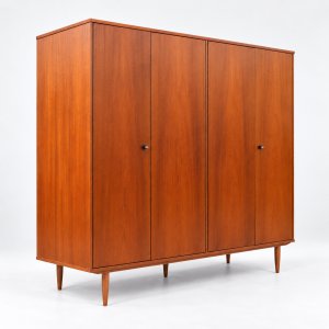 Vintage Mid-Century Wardrobe with Four Doors from the 1960s – Wood, Scandinavian (photo 24 of 40)